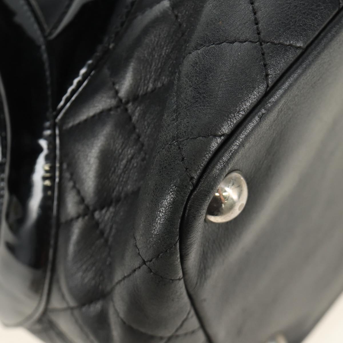 CHANEL Cambon Line Matelasse Tote Bag Nera Originale | Argento
