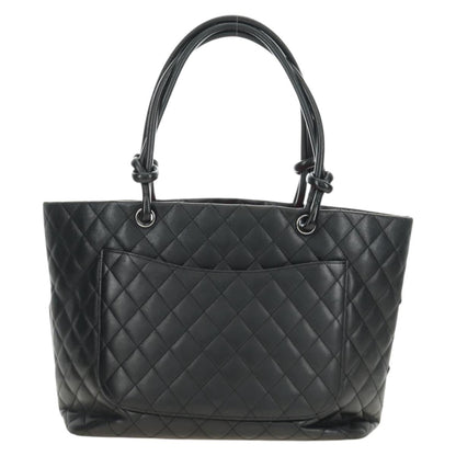 CHANEL Cambon Line Matelasse Tote Bag Nera Originale | Argento