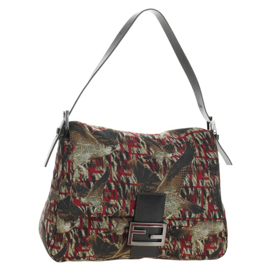 FENDI Zucca Canvas Baguette Bag Rossa Argento Originale | Mamma Baguette