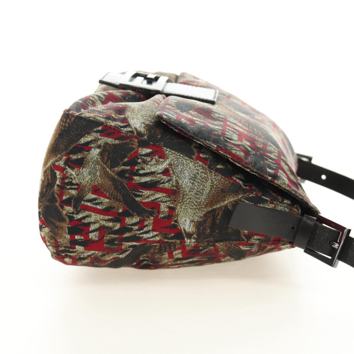 FENDI Zucca Canvas Baguette Bag Rossa Argento Originale | Mamma Baguette