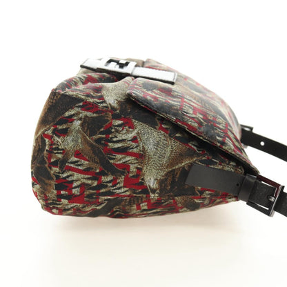 FENDI Zucca Canvas Baguette Bag Rossa Argento Originale | Mamma Baguette