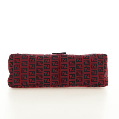 FENDI Zucchino Canvas Baguette Bag Rossa Argento Originale | Mamma Baguette