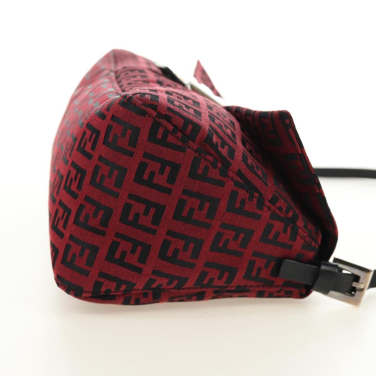 FENDI Zucchino Canvas Baguette Bag Rossa Argento Originale | Mamma Baguette