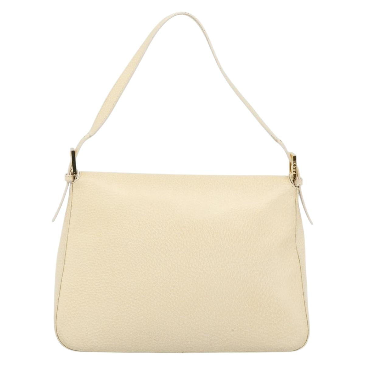 FENDI Mamma Baguette Bag Pelle Avorio Originale | Borsa Vintage Oro