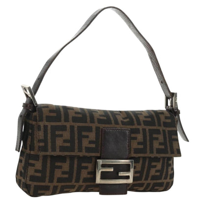 FENDI Zucca Canvas Baguette Bag Nero Marrone Originale | Mamma Baguette
