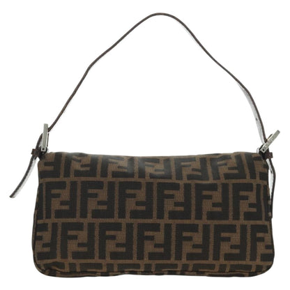 FENDI Zucca Canvas Baguette Bag Nero Marrone Originale | Mamma Baguette