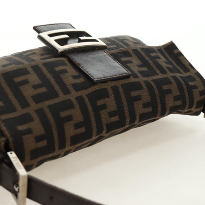 FENDI Zucca Canvas Baguette Bag Nero Marrone Originale | Mamma Baguette