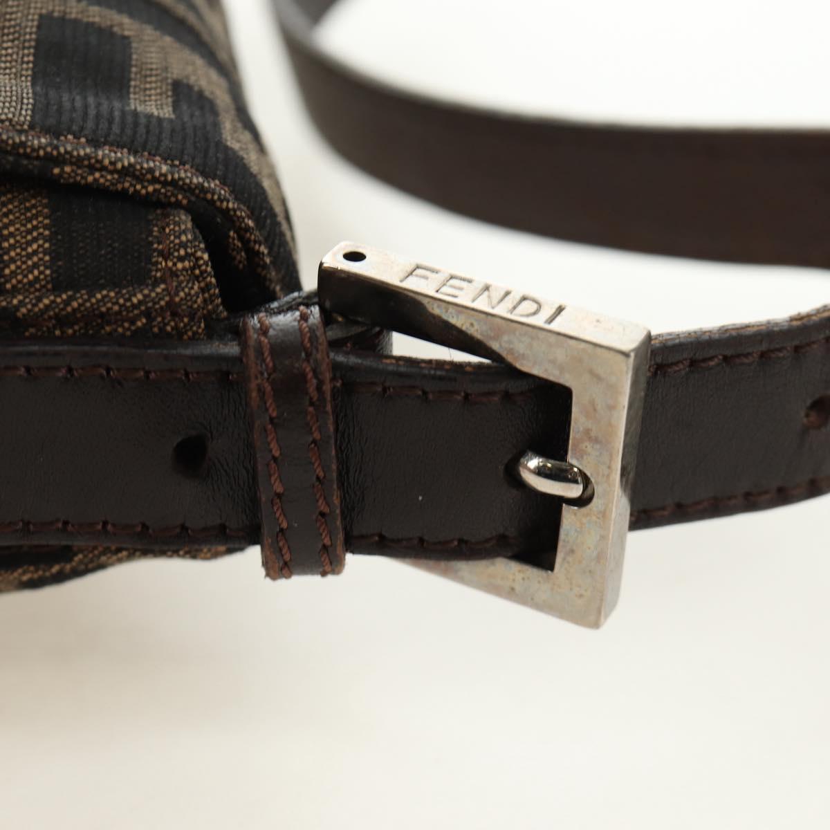 FENDI Zucca Canvas Baguette Bag Nero Marrone Originale | Mamma Baguette