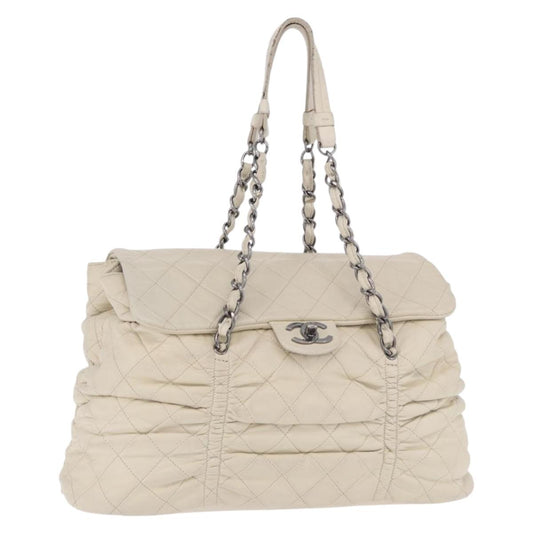 CHANEL Chain Matelasse Bag Avorio Originale | Borsa a Catena Argento