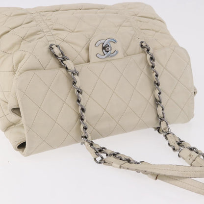 CHANEL Chain Matelasse Bag Avorio Originale | Borsa a Catena Argento