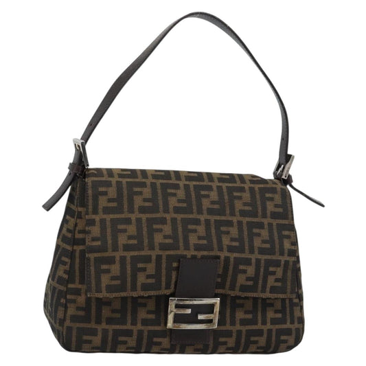 FENDI Zucca Canvas Baguette Bag Nera Argento Originale | Mamma Baguette