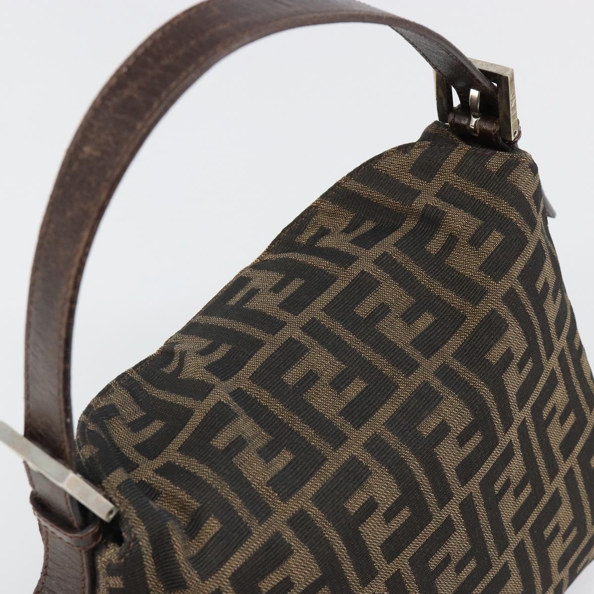 FENDI Zucca Canvas Baguette Bag Nero Marrone Originale | Mamma Baguette