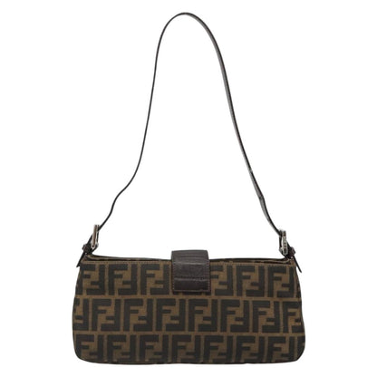 FENDI Zucca Canvas Baguette Bag Nero Marrone Originale | Borsa Vintage