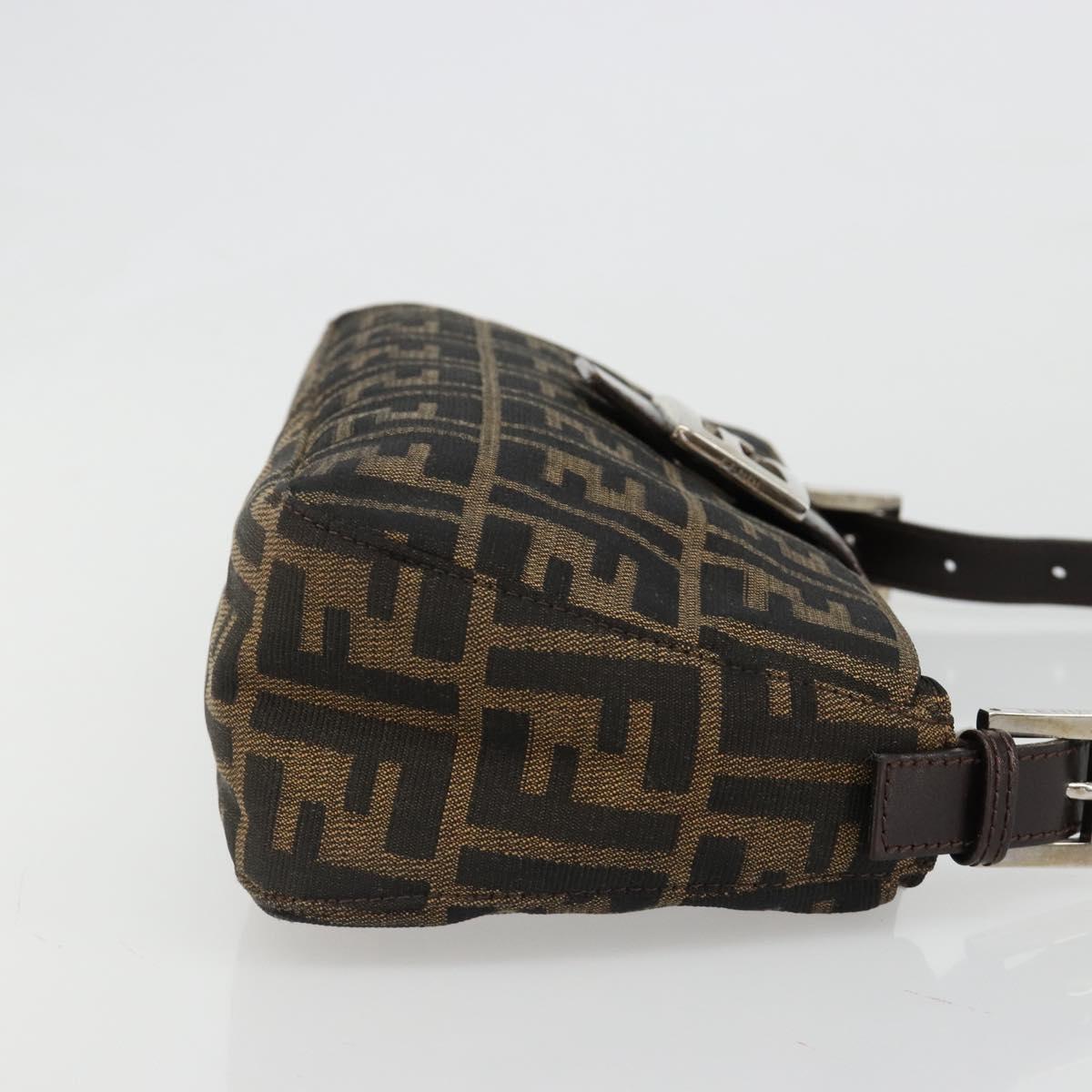 FENDI Zucca Canvas Baguette Bag Nero Marrone Originale | Borsa Vintage