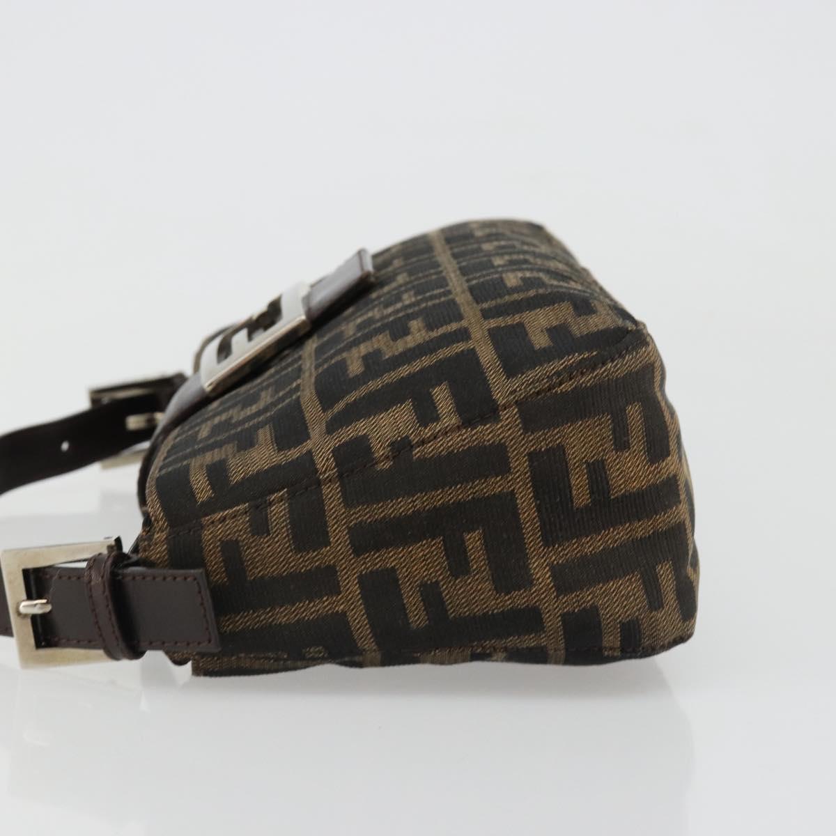 FENDI Zucca Canvas Baguette Bag Nero Marrone Originale | Borsa Vintage