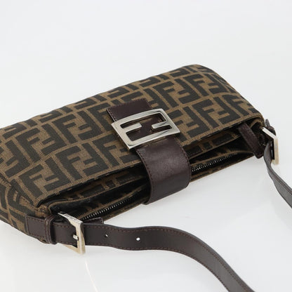 FENDI Zucca Canvas Baguette Bag Nero Marrone Originale | Borsa Vintage