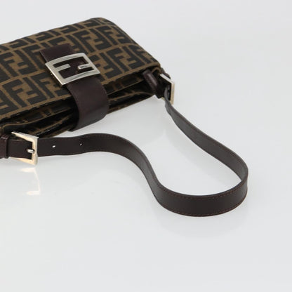 FENDI Zucca Canvas Baguette Bag Nero Marrone Originale | Borsa Vintage