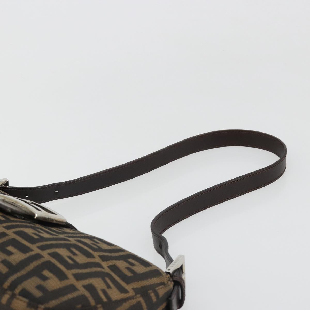 FENDI Zucca Canvas Baguette Bag Nero Marrone Originale | Borsa Vintage