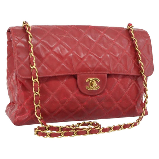 CHANEL Matelasse Chain Bag Vernice Rossa Originale | Borsa a Catena Oro