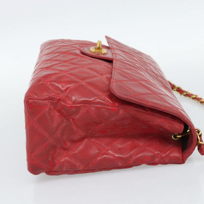 CHANEL Matelasse Chain Bag Vernice Rossa Originale | Borsa a Catena Oro