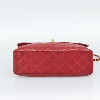 CHANEL Matelasse Chain Bag Vernice Rossa Originale | Borsa a Catena Oro