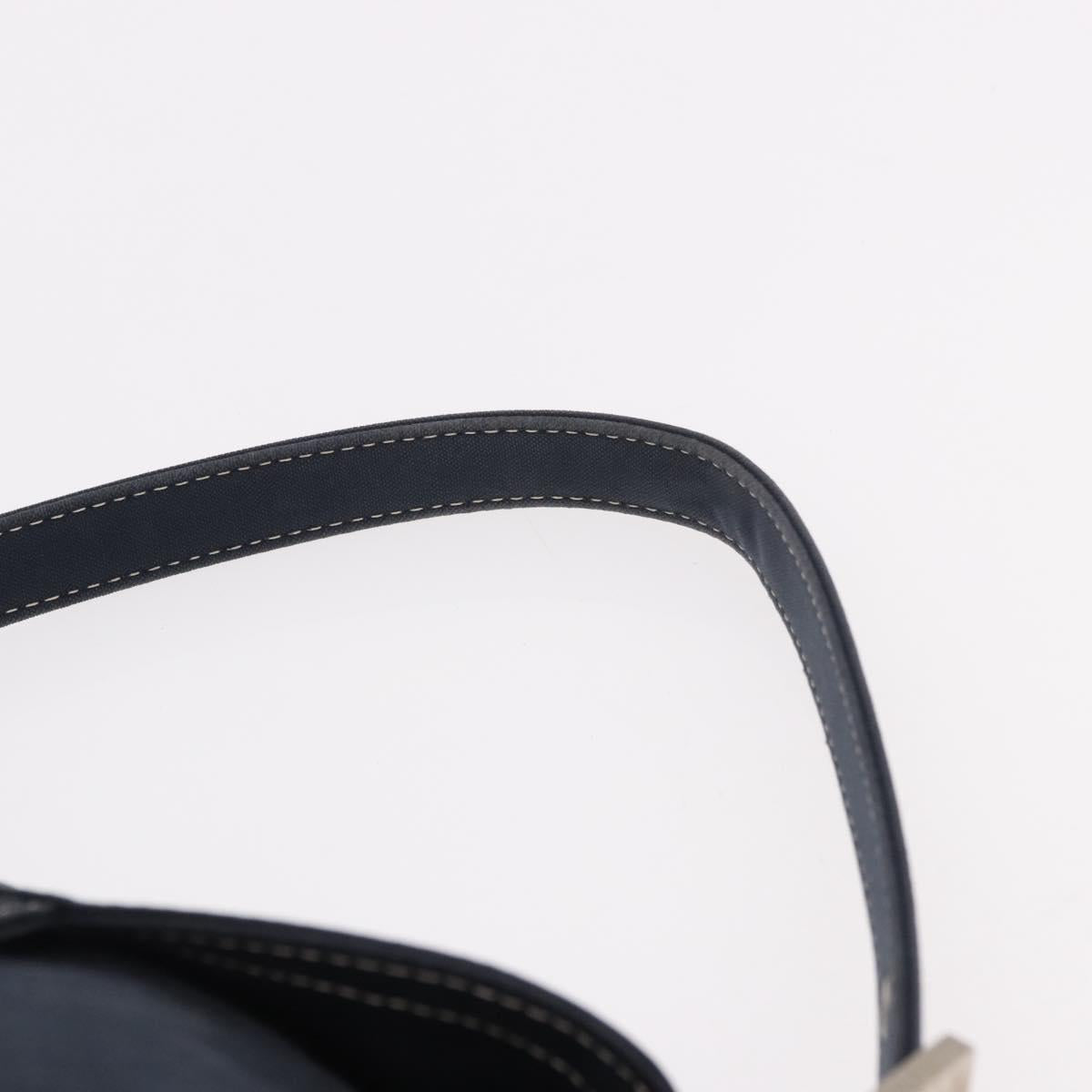 FENDI Mamma Baguette Bag Tela Navy Originale | Borsa a Tracolla Argento