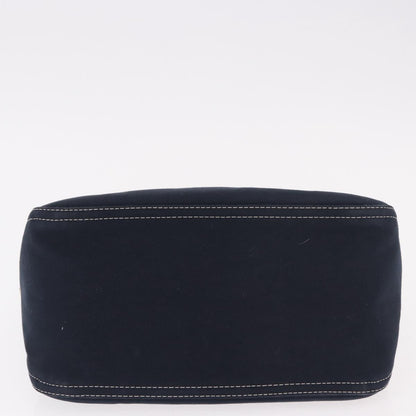 FENDI Mamma Baguette Bag Tela Navy Originale | Borsa a Tracolla Argento