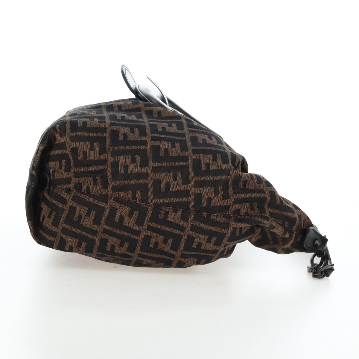 FENDI Zucca Canvas Chain Bag Nero Marrone Originale | Borsa a Catena