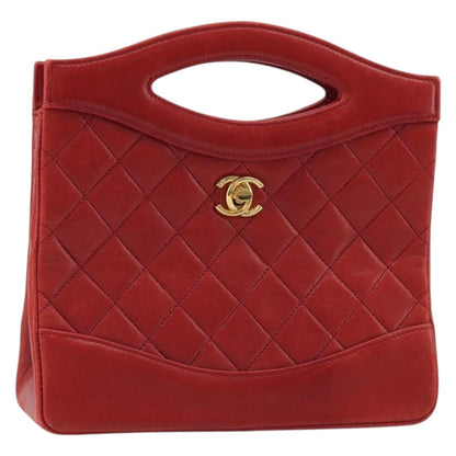 CHANEL Matelasse Hand Bag Rossa Originale | Borsa a Mano Oro