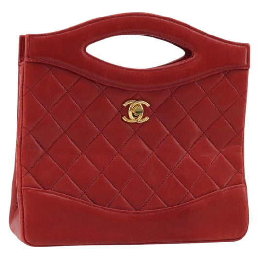 CHANEL Matelasse Hand Bag Rossa Originale | Borsa a Mano Oro