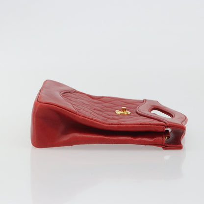 CHANEL Matelasse Hand Bag Rossa Originale | Borsa a Mano Oro
