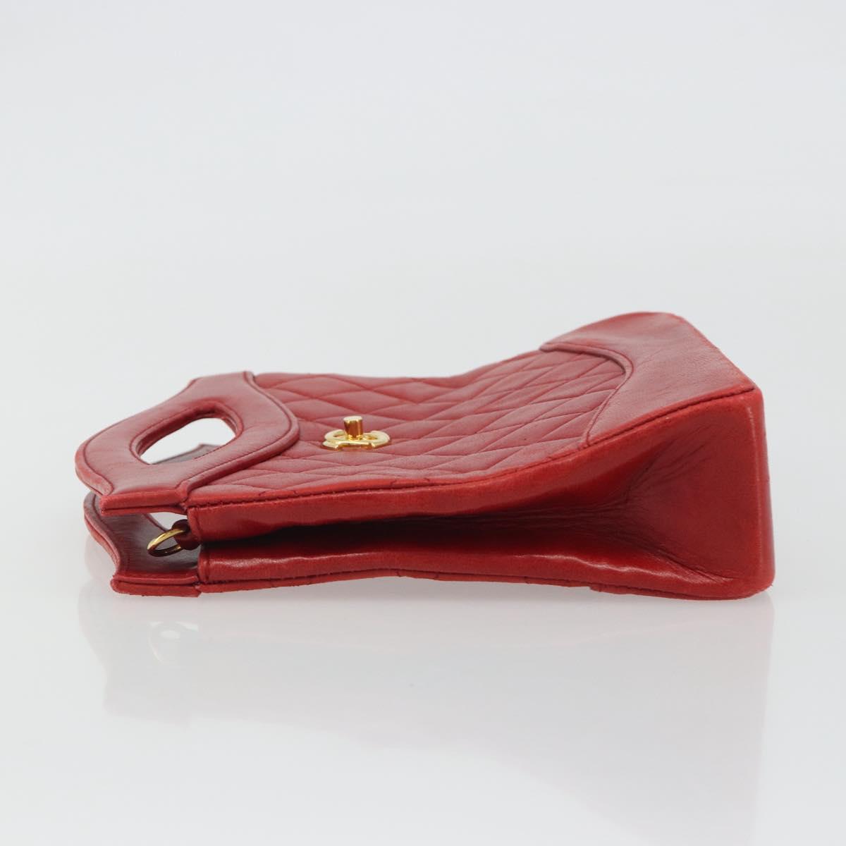 CHANEL Matelasse Hand Bag Rossa Originale | Borsa a Mano Oro