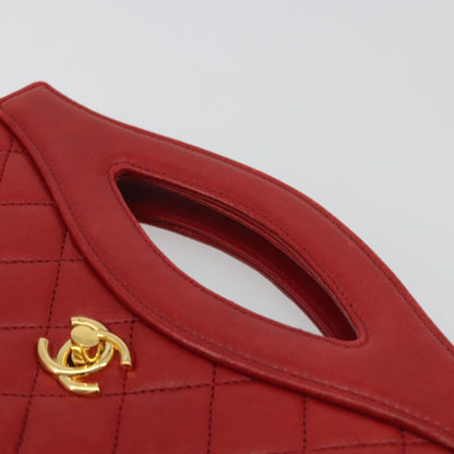CHANEL Matelasse Hand Bag Rossa Originale | Borsa a Mano Oro