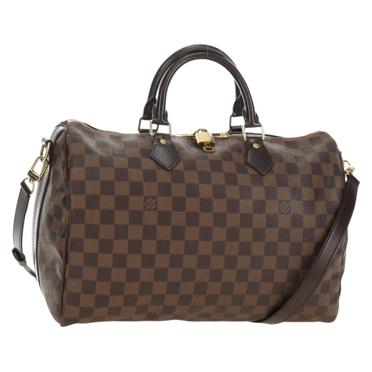 Louis Vuitton Damier Ebene Speedy Bandouliere 35 Handbag Authentic 188496SAV - photo 1