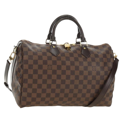 Louis Vuitton Damier Ebene Speedy Bandouliere 35 Handbag Authentic 188496SAV - photo 1