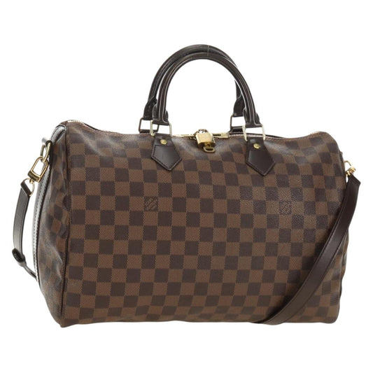 Louis Vuitton Damier Ebene Speedy Bandouliere 35 Handbag Authentic 188496SAV - photo 1
