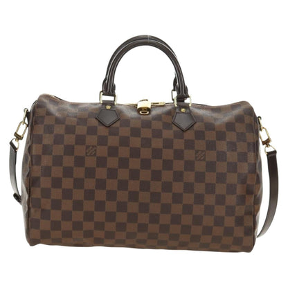 Louis Vuitton Damier Ebene Speedy Bandouliere 35 Handbag Authentic 188496SAV - photo 2