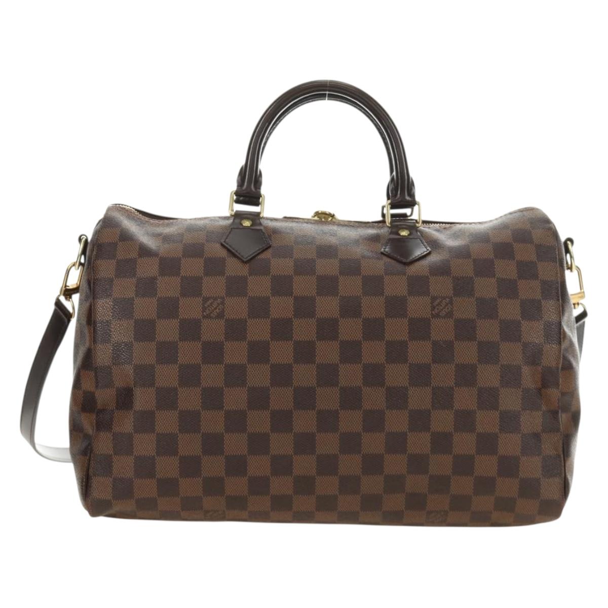 Louis Vuitton Damier Ebene Speedy Bandouliere 35 Handbag Authentic 188496SAV - photo 3