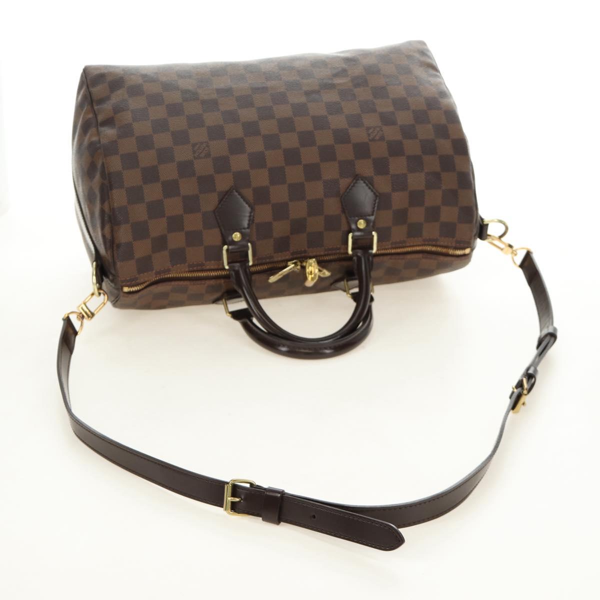 Louis Vuitton Damier Ebene Speedy Bandouliere 35 Handbag Authentic 188496SAV - photo 9
