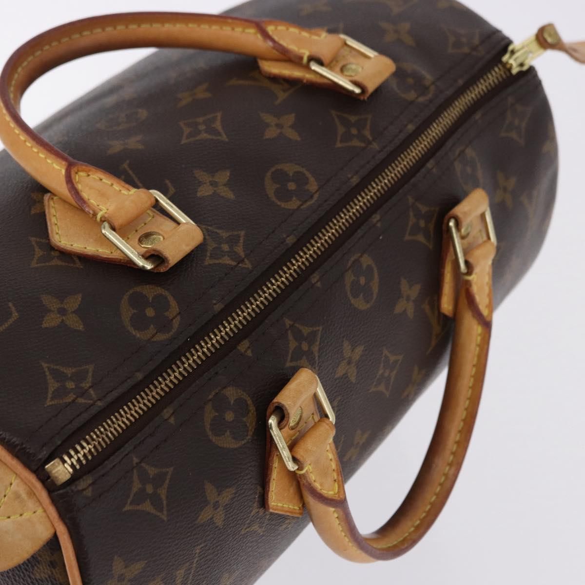 Louis Vuitton Speedy 30 Monogram Canvas Handbag Authentic 188575SAV - photo 6