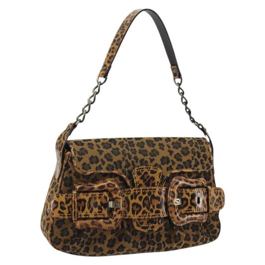 FENDI Shoulder Bag Tela Marrone Oro Originale | Borsa a Tracolla