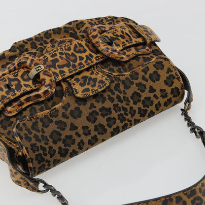 FENDI Shoulder Bag Tela Marrone Oro Originale | Borsa a Tracolla