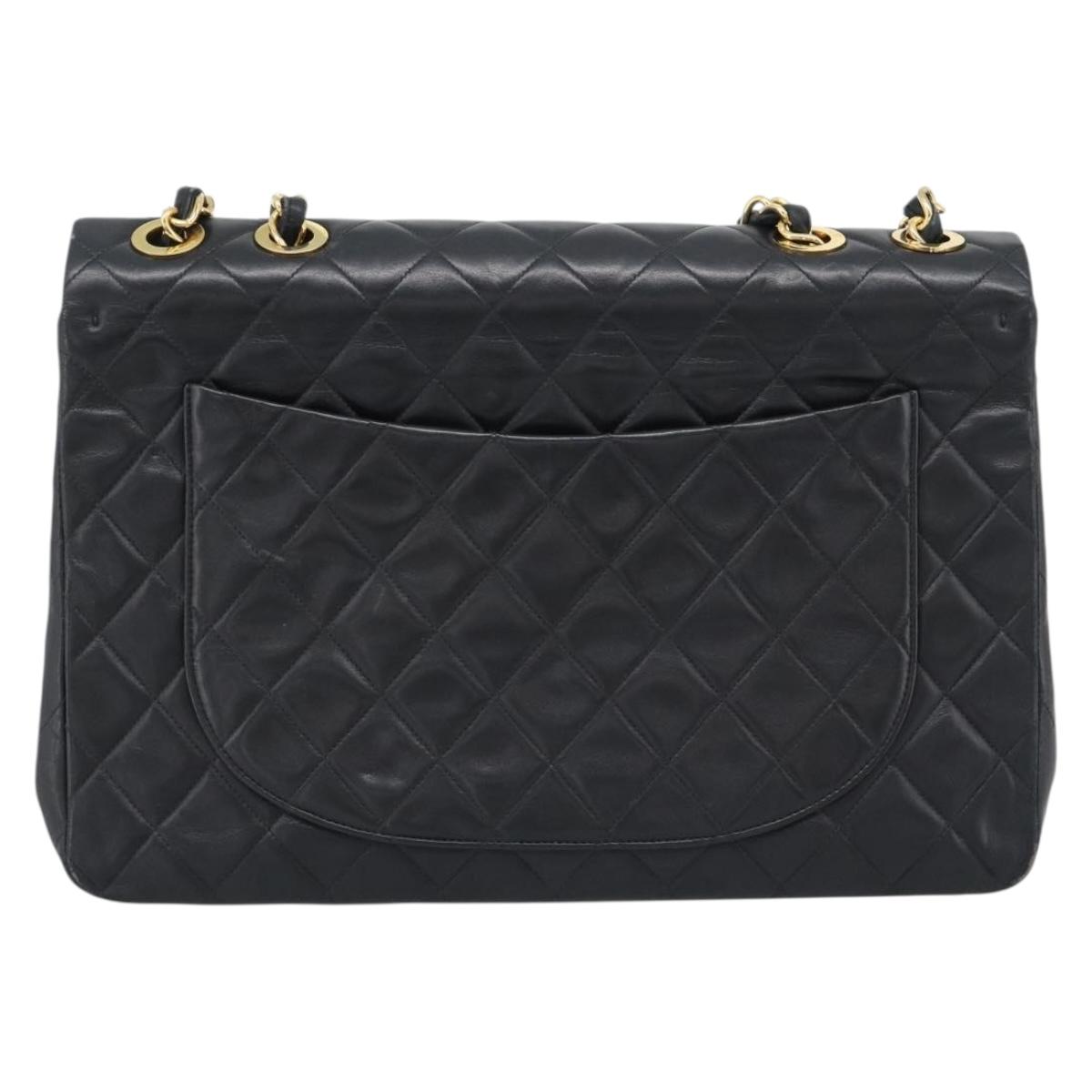 CHANEL Big Matelasse 34 Chain Bag Nera Originale | Pelle di Agnello Oro