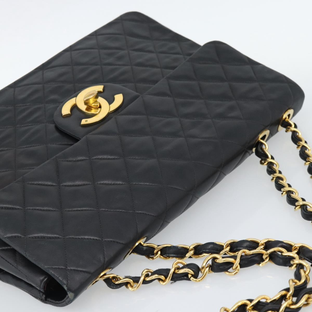 CHANEL Big Matelasse 34 Chain Bag Nera Originale | Pelle di Agnello Oro