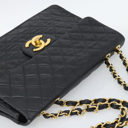 CHANEL Big Matelasse 34 Chain Bag Nera Originale | Pelle di Agnello Oro