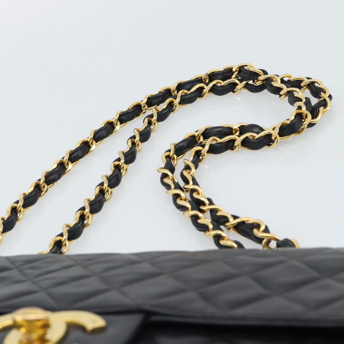 CHANEL Big Matelasse 34 Chain Bag Nera Originale | Pelle di Agnello Oro