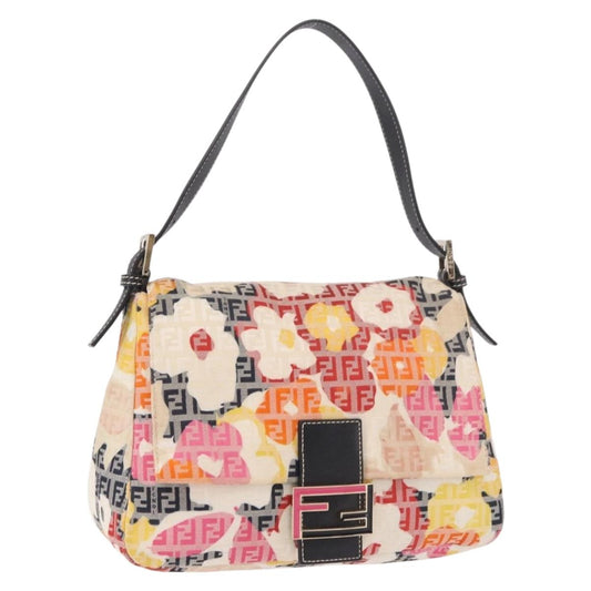 FENDI Mamma Baguette Bag Multicolor Originale | Zucchino Canvas Oro