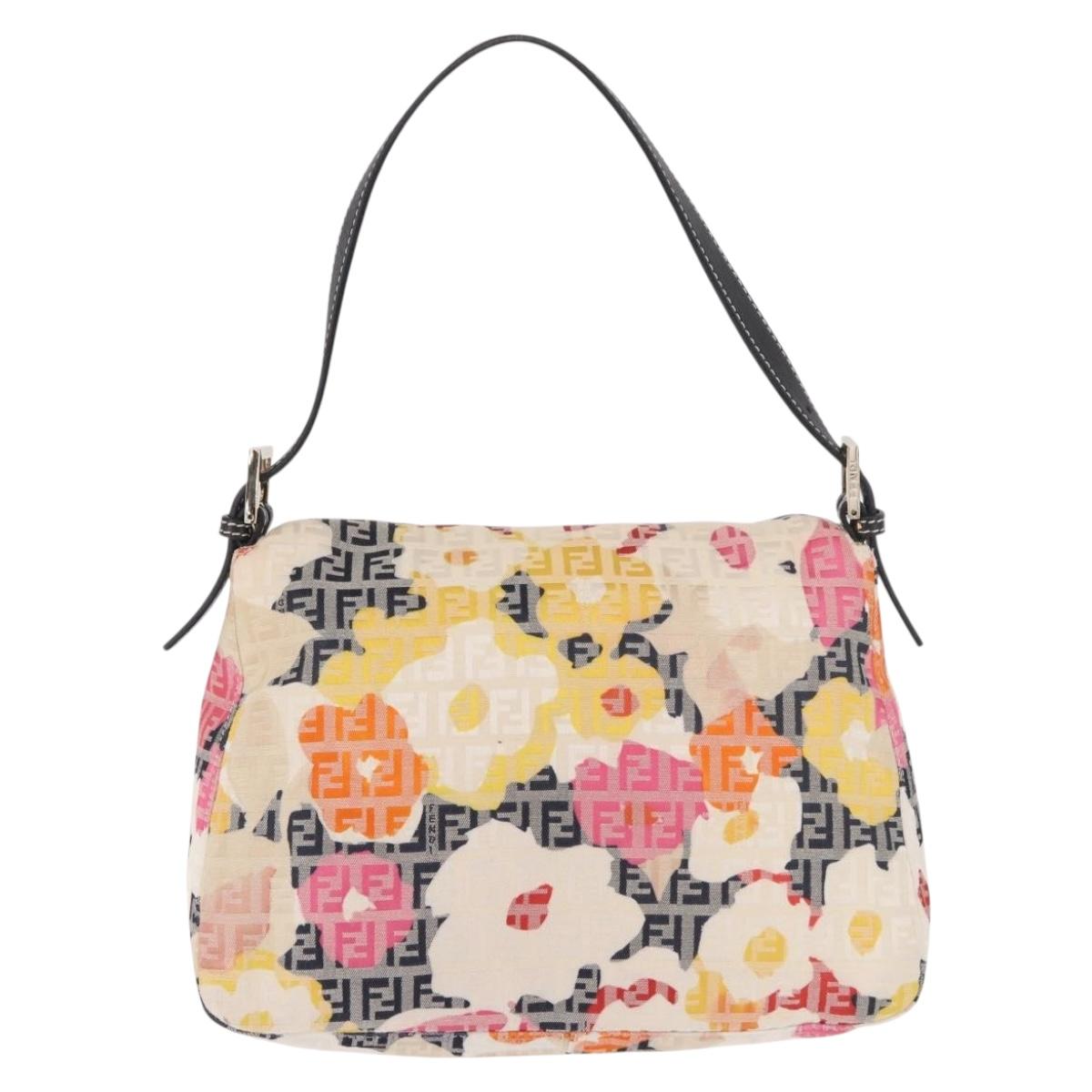FENDI Mamma Baguette Bag Multicolor Originale | Zucchino Canvas Oro