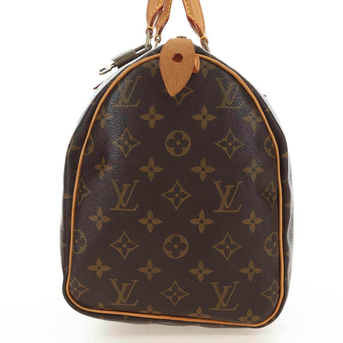 Louis Vuitton Speedy 30 Monogram Canvas Handbag Authentic 188966V - photo 3