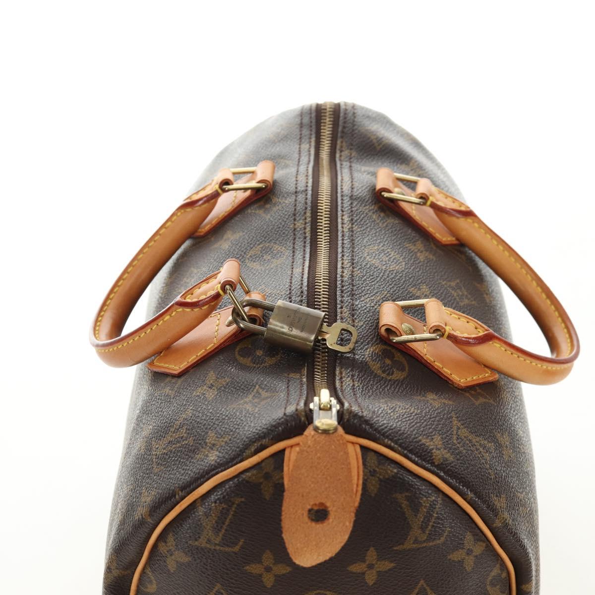Louis Vuitton Speedy 30 Monogram Canvas Handbag Authentic 188966V - photo 7